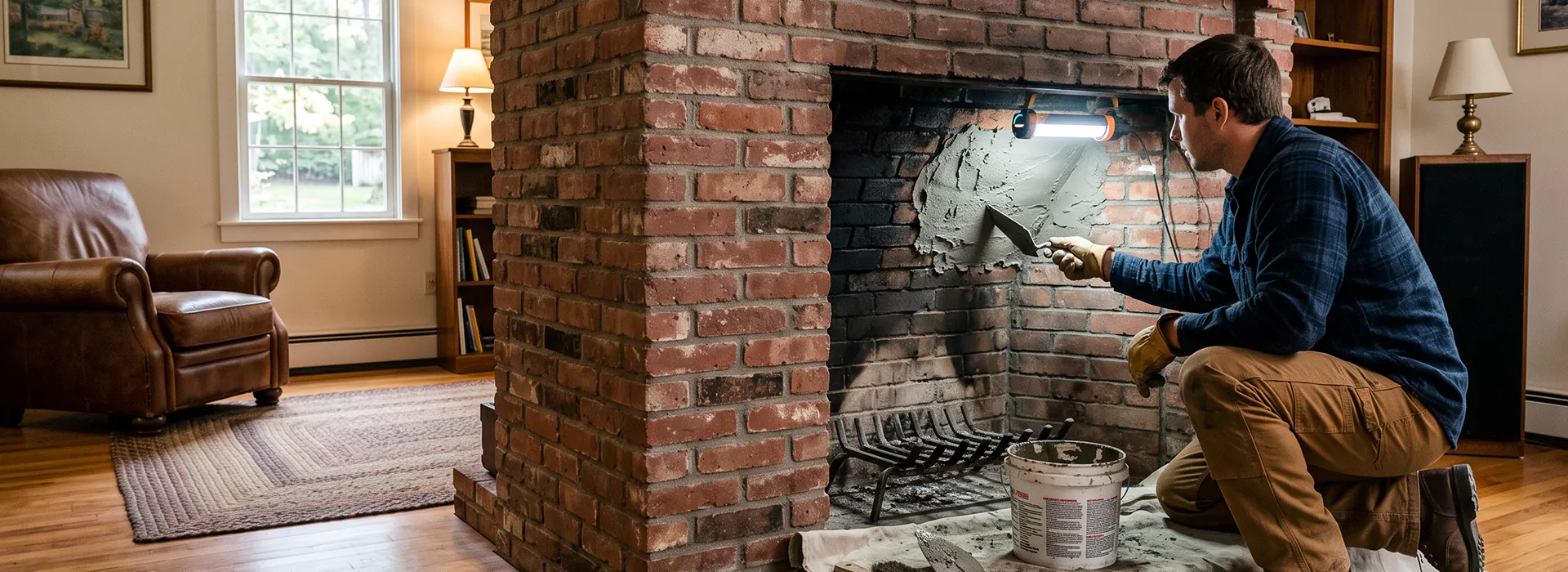Fireplace Smoke Chamber Repair in Norwalk