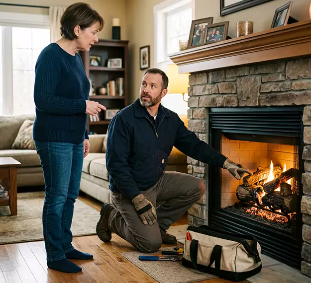 Why Norwalk Homeowners Choose Our Gas Fireplace Logs Team?
