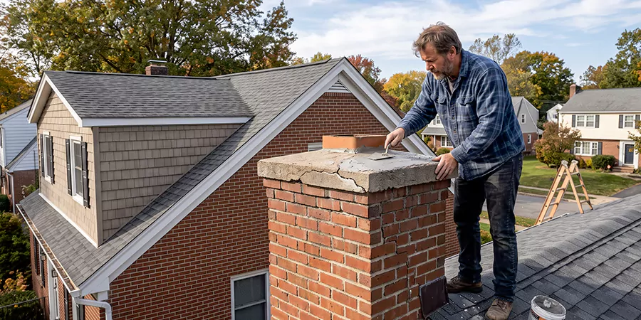 Brick Chimney Crown Repair Norwalk
