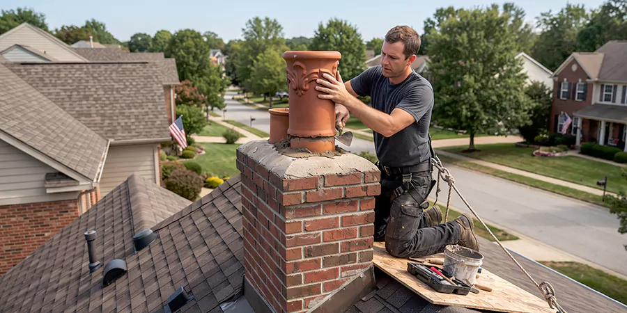 Decorative and Custom Chimney Pot Installation Norwalk