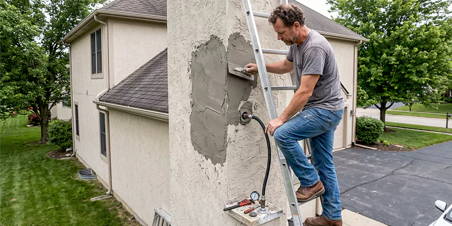 Gas and Stucco Chimney Repair Norwalk