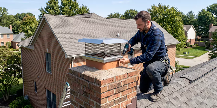 Masonry Chimney Spark Arrestor Installation Norwalk
