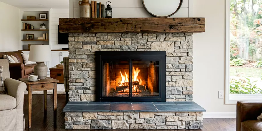 Modern and Farmhouse Fireplace Makeover Norwalk